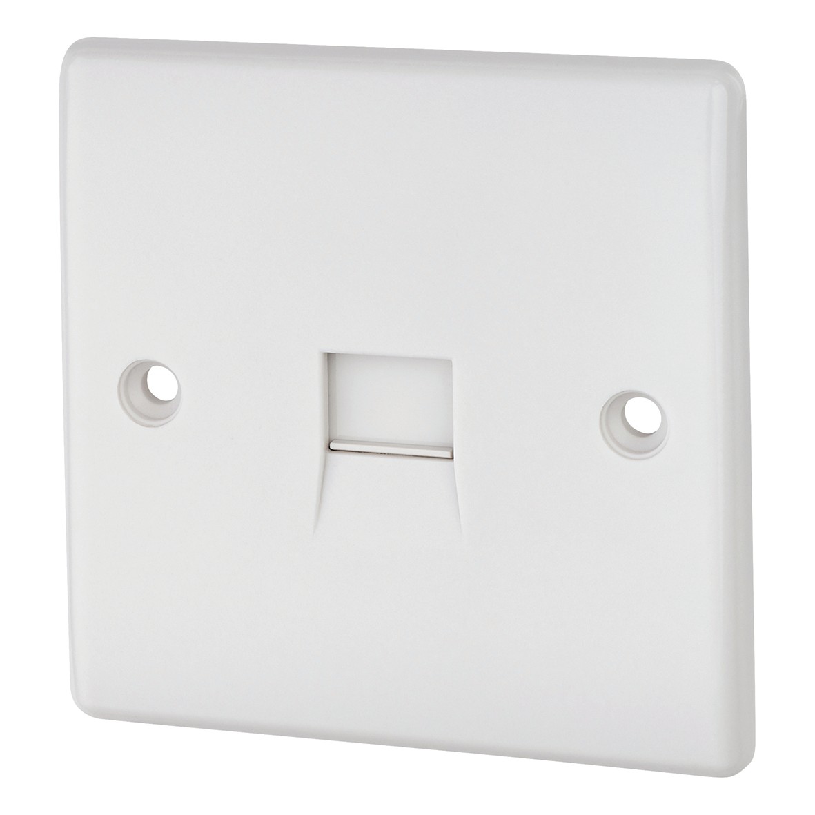 1 Gang Telephone Socket Master Idc Type - White - Round Profile 496241