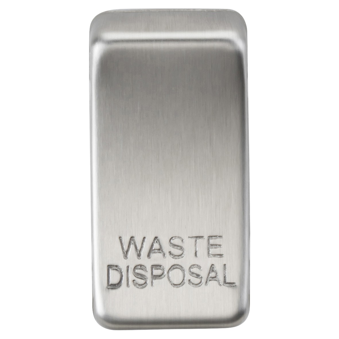 Knightsbridge Printed Grid Switch Rocker - Waste Disposal - Brushed Chr 496841