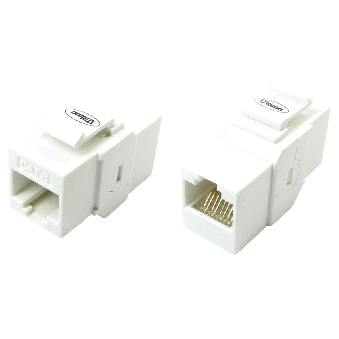 10x CAT6 Keystone insert white Quick connect 498447