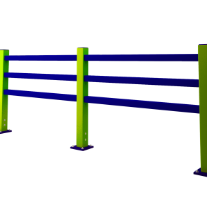 Pedestrian Walkway Safety Barrier