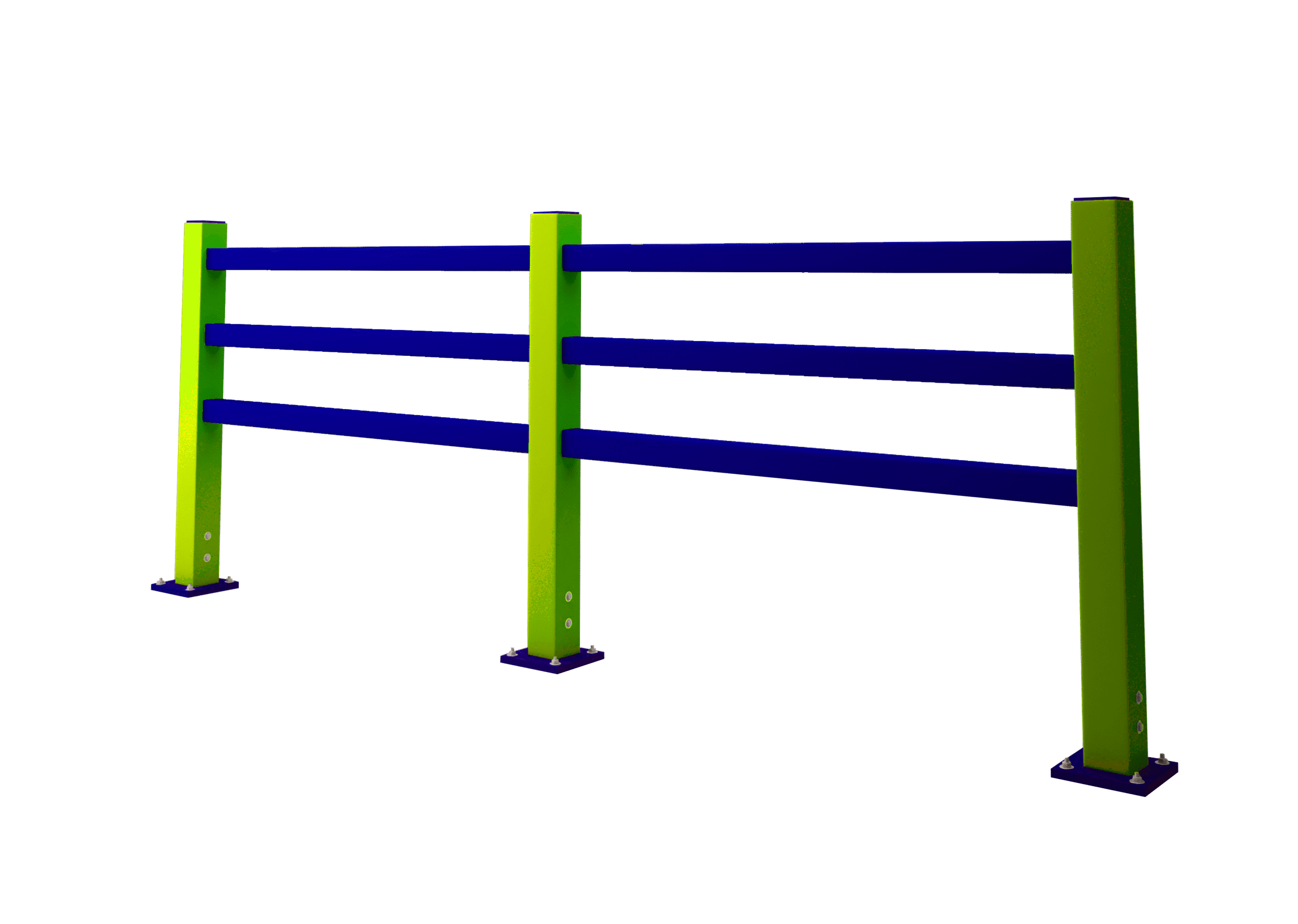 Pedestrian Walkway Safety Barrier