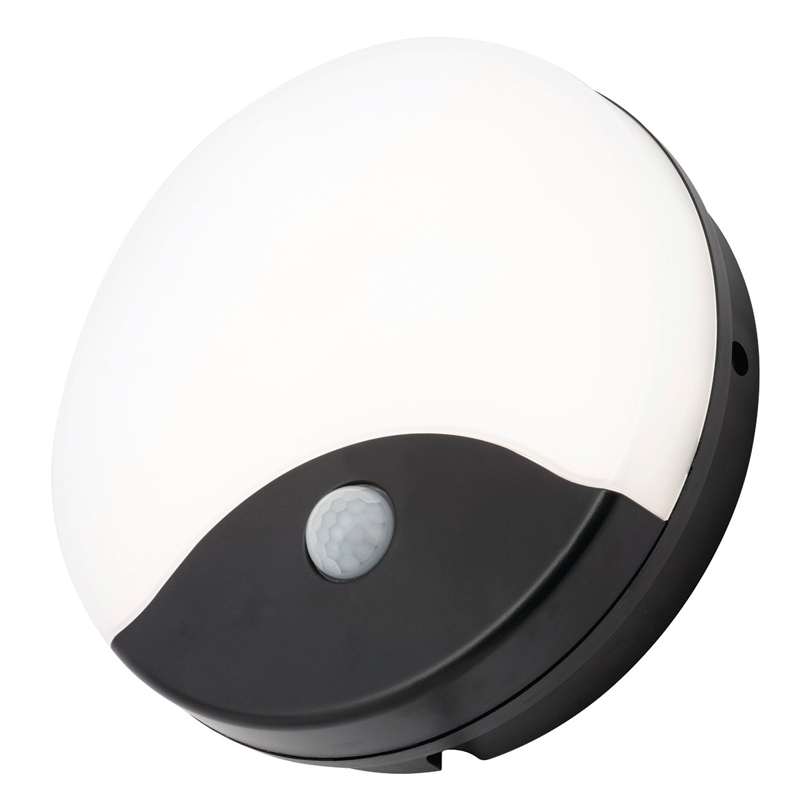 Forum Turus 15w Round Bulkhead With PIR - IP65 - Black 501714