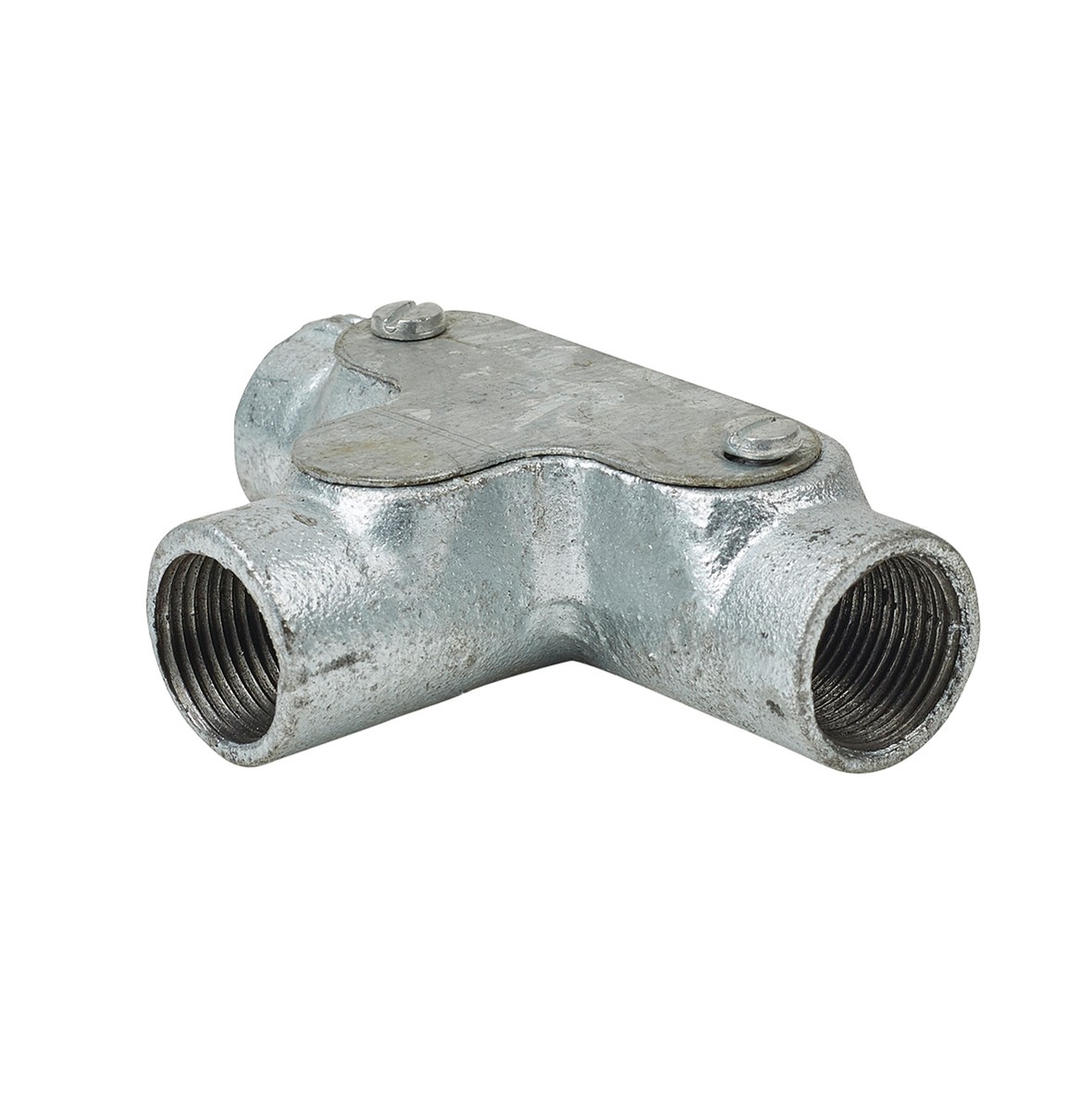 5x Steel Conduit Inspection Tee - 25mm - Galvanised 504078