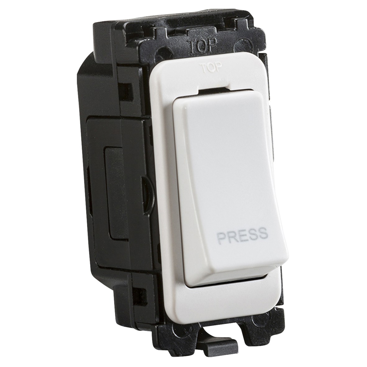 Knightsbridge 20AX 2 Way Single Pole Printed Curved Edge Grid Switch - 504384