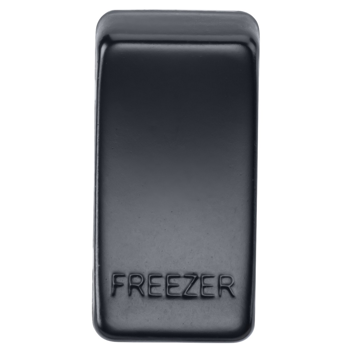 Knightsbridge Printed Grid Switch Rocker - Freezer - Matt Black 505305