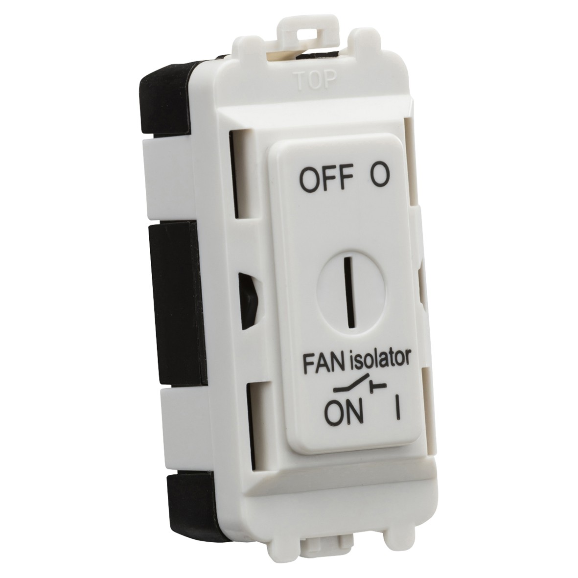 Knightsbridge 10A Triple Pole Fan Isolator Key Metal Clad Grid Switch - 506233