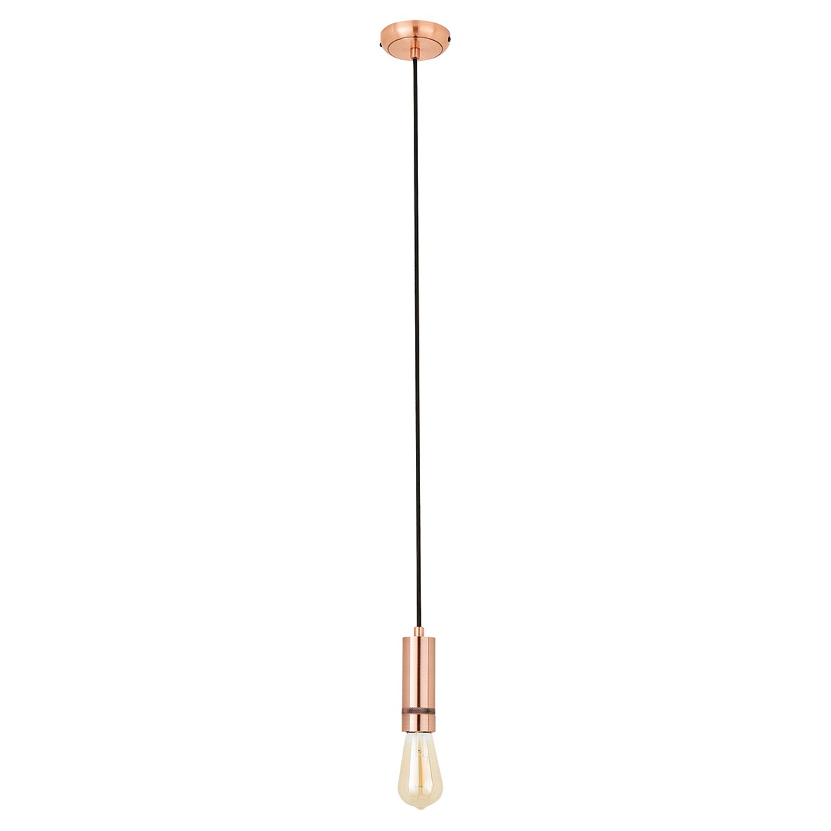 Forum Rimini Large Ceiling Light Pendant - Brushed Copper 507094