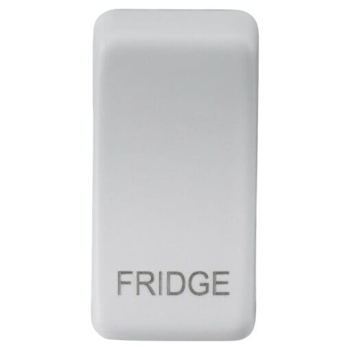 Knightsbridge Printed Grid Switch Rocker - Fridge - Matt White 507757