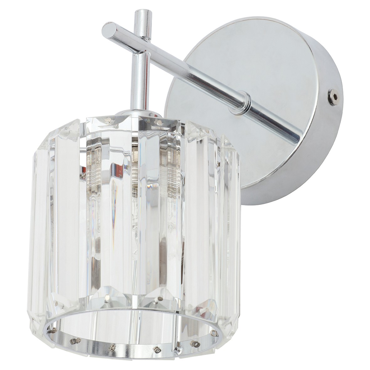 Forum Spa Pegasi Indoor Wall Light with Crystal Shade - Chrome 508003