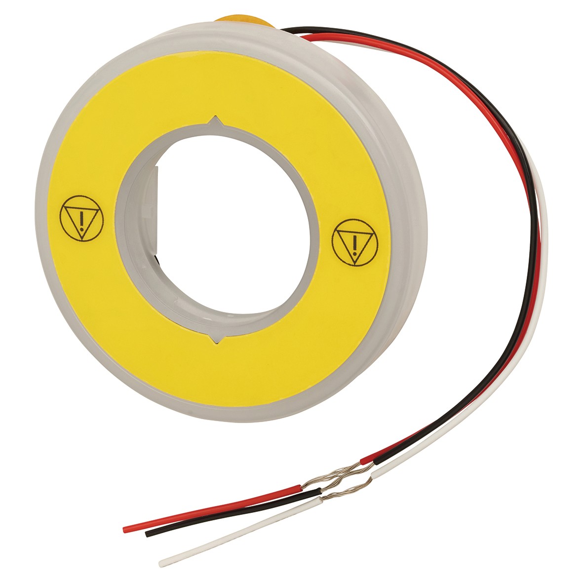 Schneider 230V White / Red Fixed LED Indicator No Text With Yellow Log 512467