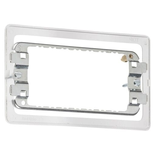 Knightsbridge 3-4 Gang Grid Switch Mounting Plate for Screwless Grid Fa 513475