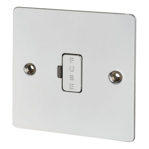 BG Flatplate Screwed 13A Fused Connection Unit Unswitched with Power In 518319
