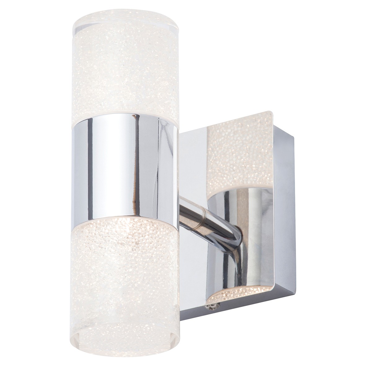 Oslo Crackle 2lt LED Spot Chr 519156