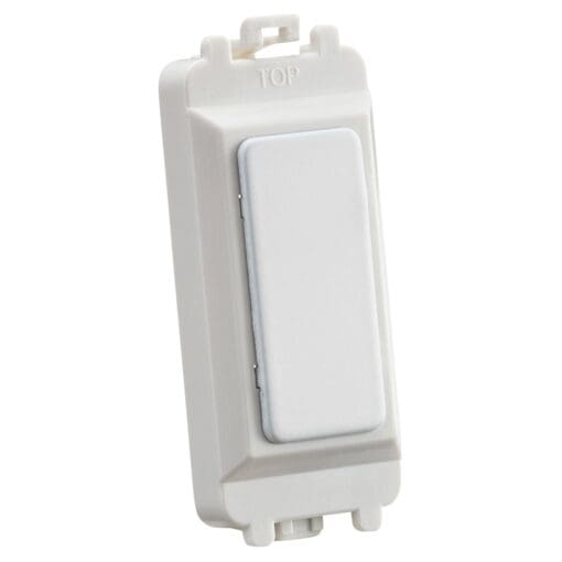 Knightsbridge Blank Grid Switch Module - Matt White 522944