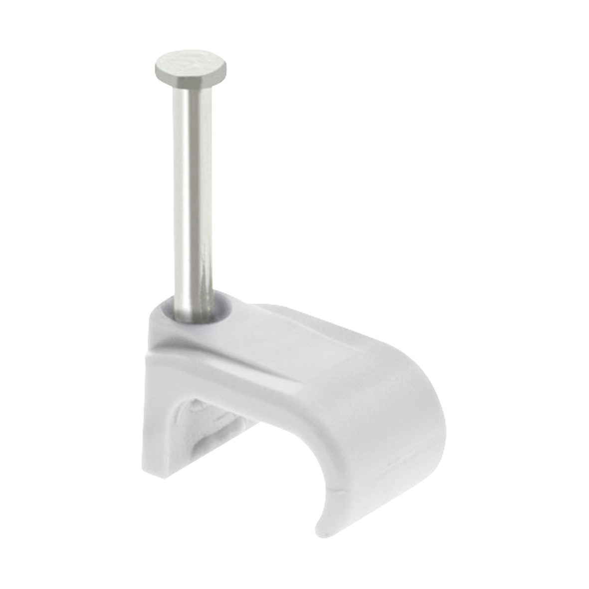 Unicrimp Flat Clips - 11 x 22mm - White - Pack 100 523477