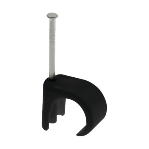 5x Unicrimp Round Clips - 2-3mm - Black - Pack 100 524300