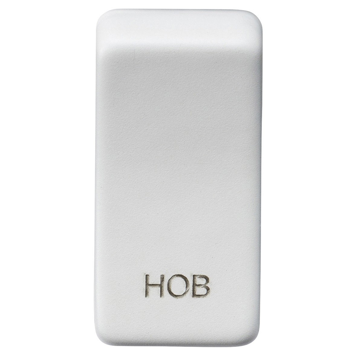 Knightsbridge Printed Grid Switch Rocker - Hob - Matt White 525174