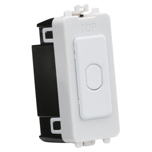 Knightsbridge 10-100W 1 Gang 1 Way LED Grid Touch Dimmer Switch - Matt 529258