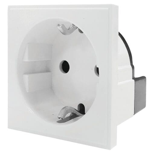 5x European Power Socket Wall plate insert black 529478