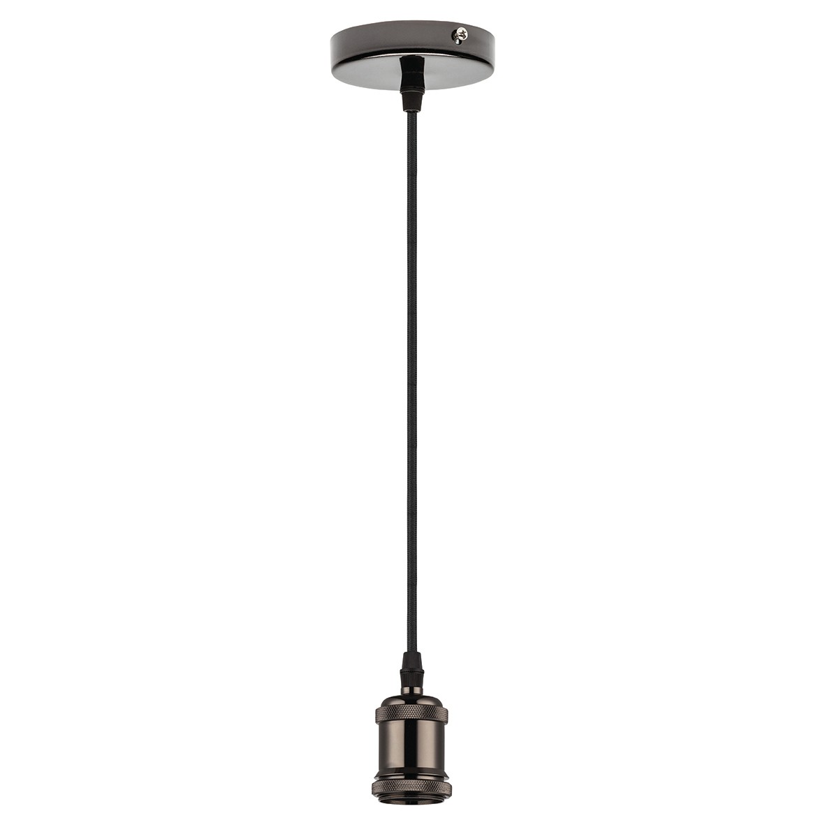 Globo Suspension Ceiling Pendant Light - Chrome/Black 529802