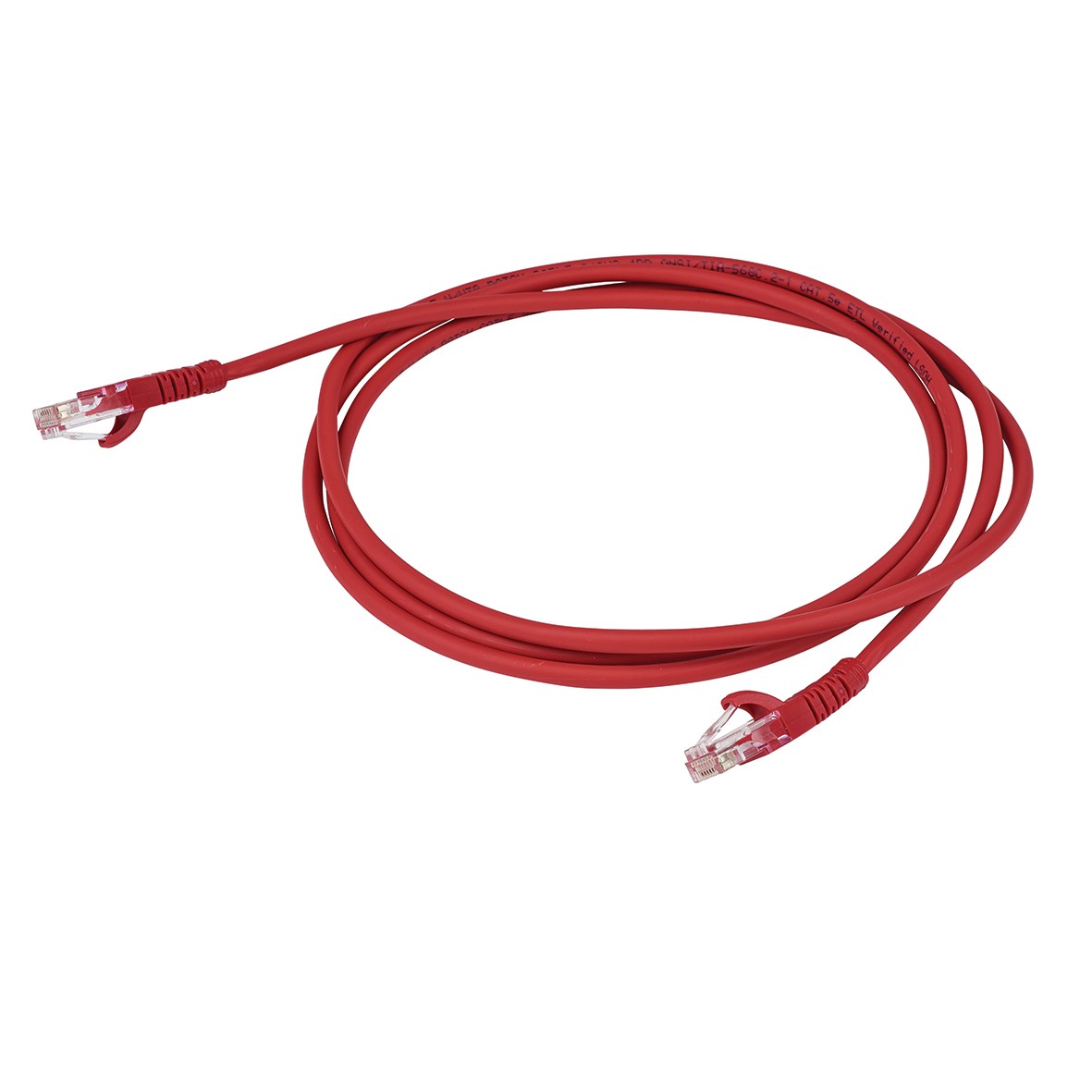 10x Cat5 RJ45 Patch Lead - 2m - Red 529887