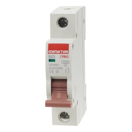 5x 63A 4.5kA Type B SP MCB 532714
