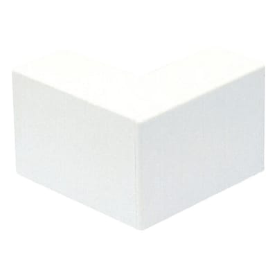 MK Mini Trunking External Corner Ega Mini 25x16mm - White - Pack 20 536598