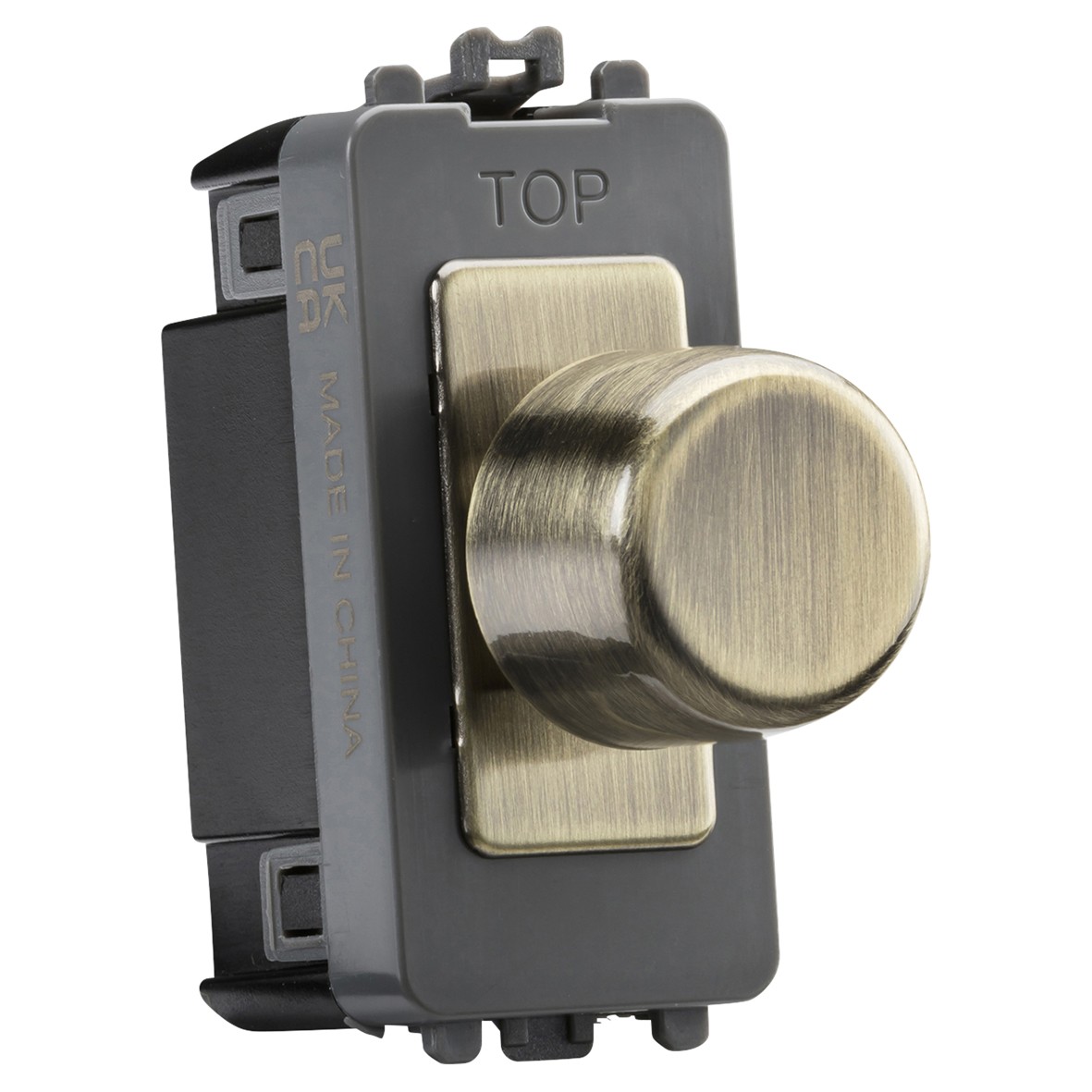 Knightsbridge 6A 2 Way Dummy Dimmer Grid Switch - Antique Brass 543450