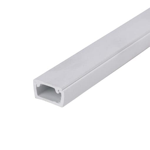10x PVC Mini Trunking - Self Adhesive - 16 x 10mm - White - 3000mm 543713