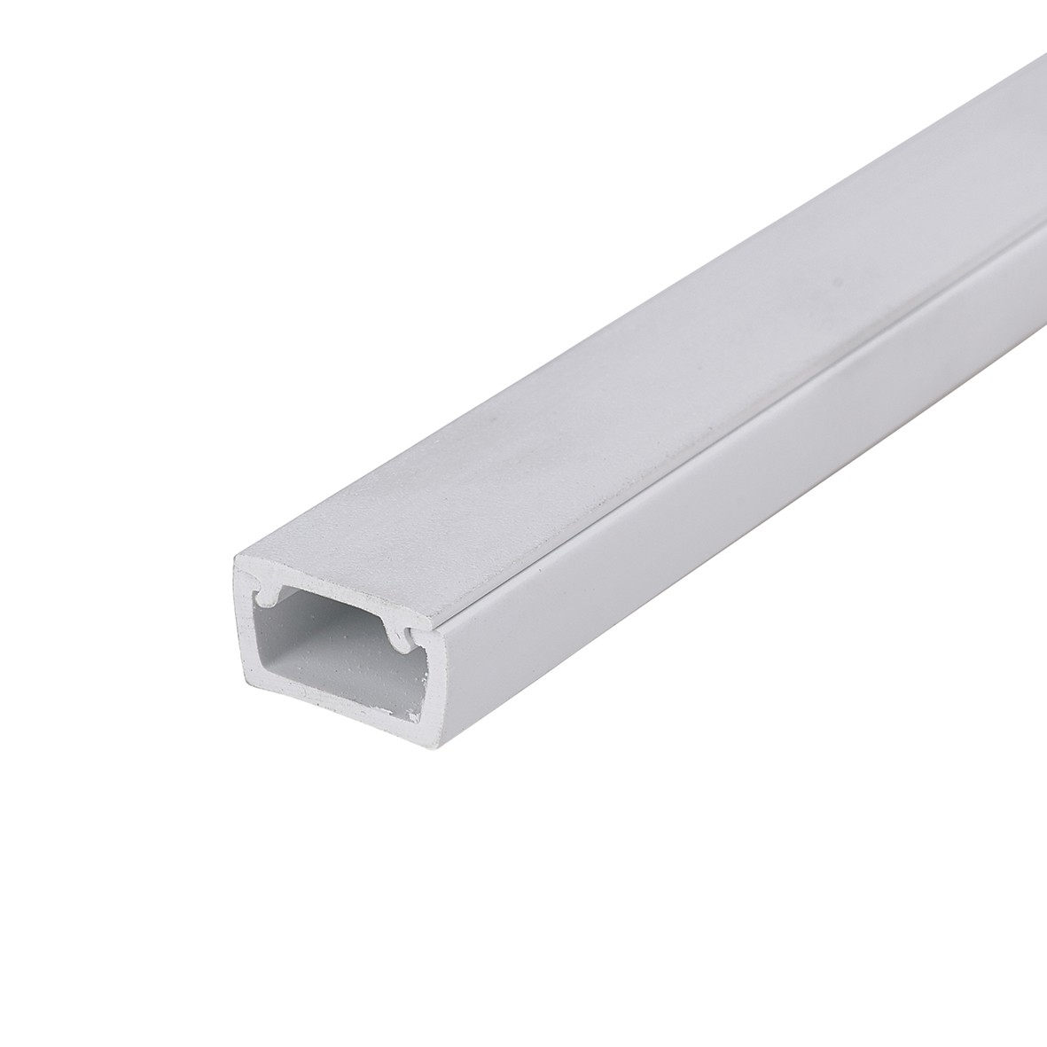 10x PVC Mini Trunking - Self Adhesive - 16 x 10mm - White - 3000mm 543713