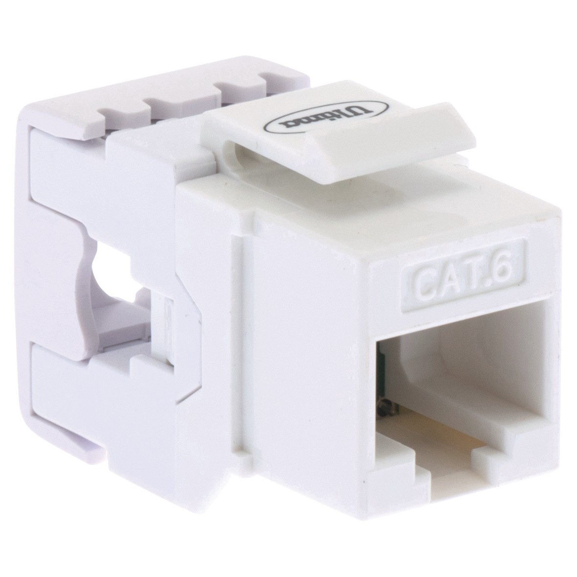 10x White Cat6 RJ45 IDC Punch Down Keystone Insert 547542