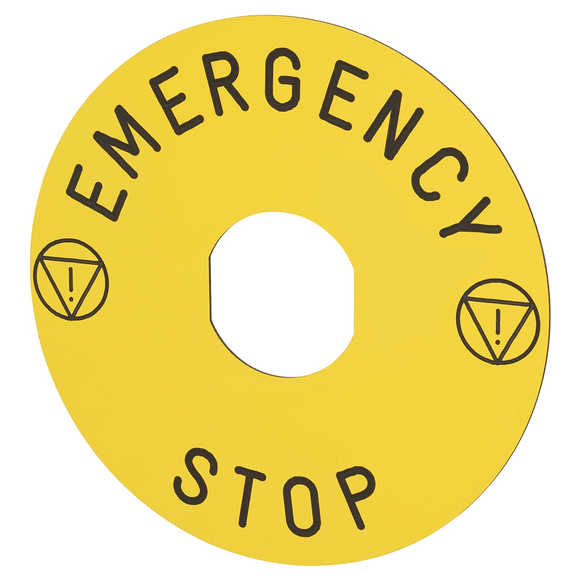 5x Schneider Emergency Stop Marked legend - logo ISO13850 553266