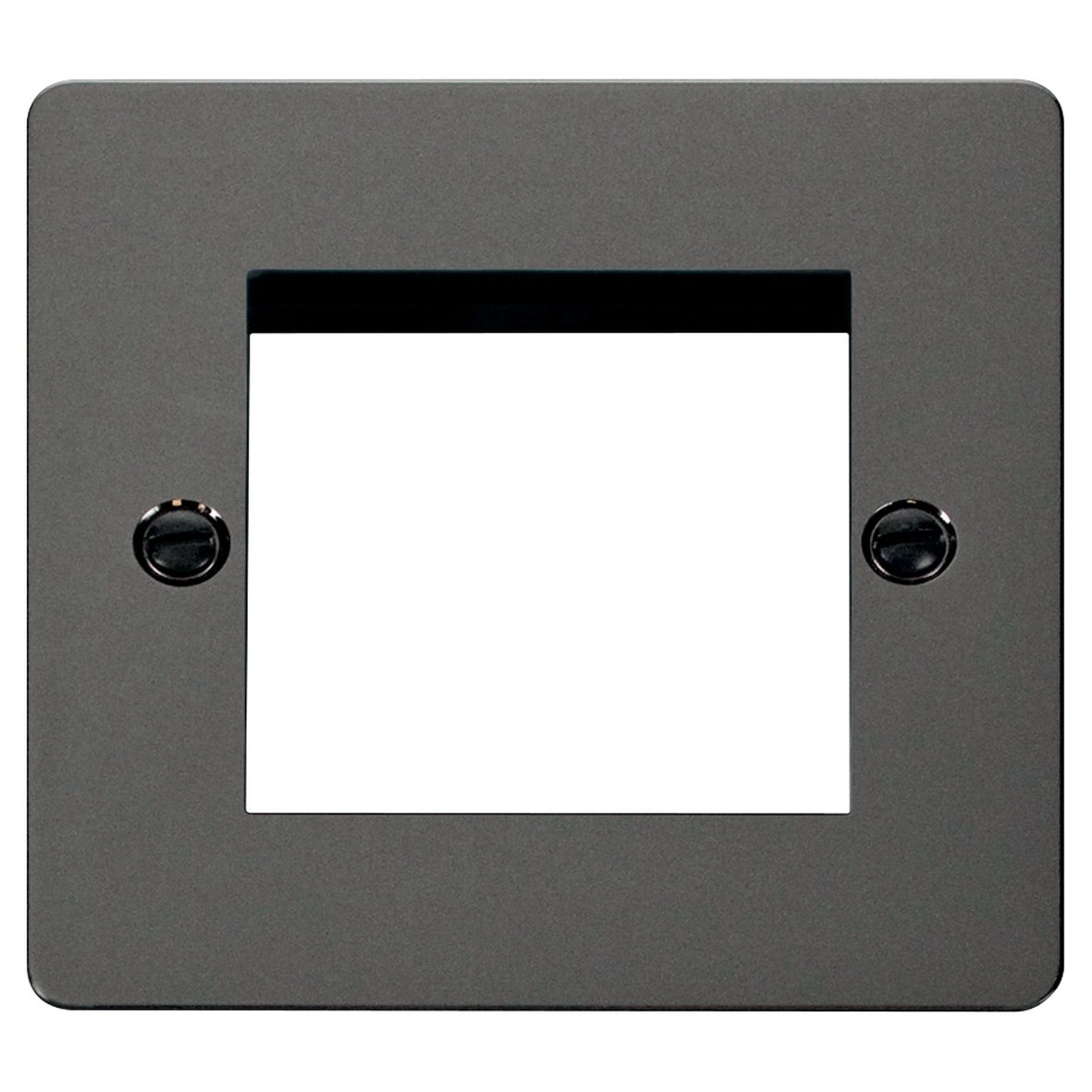 Black Nickel Modular Wall Plate Frame Double 558833
