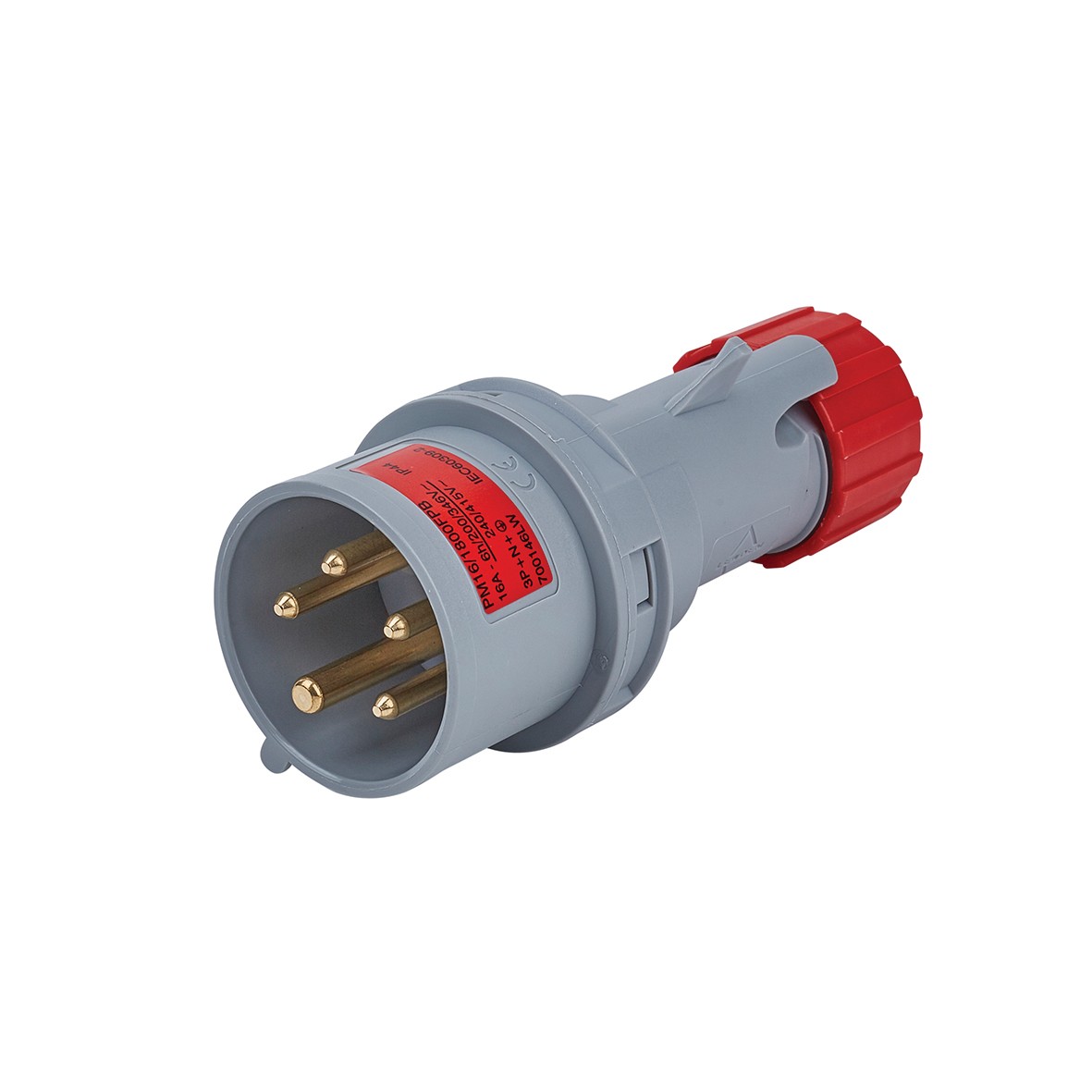 16A 4 Pin & Earth Plug - Red 560045