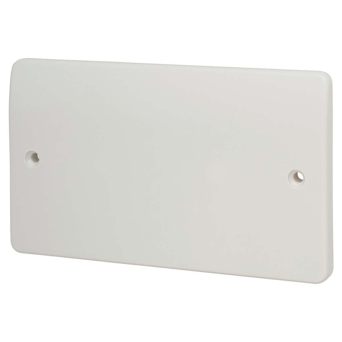 MK Logic Plus 2 Gang Blank Plate - White 561494