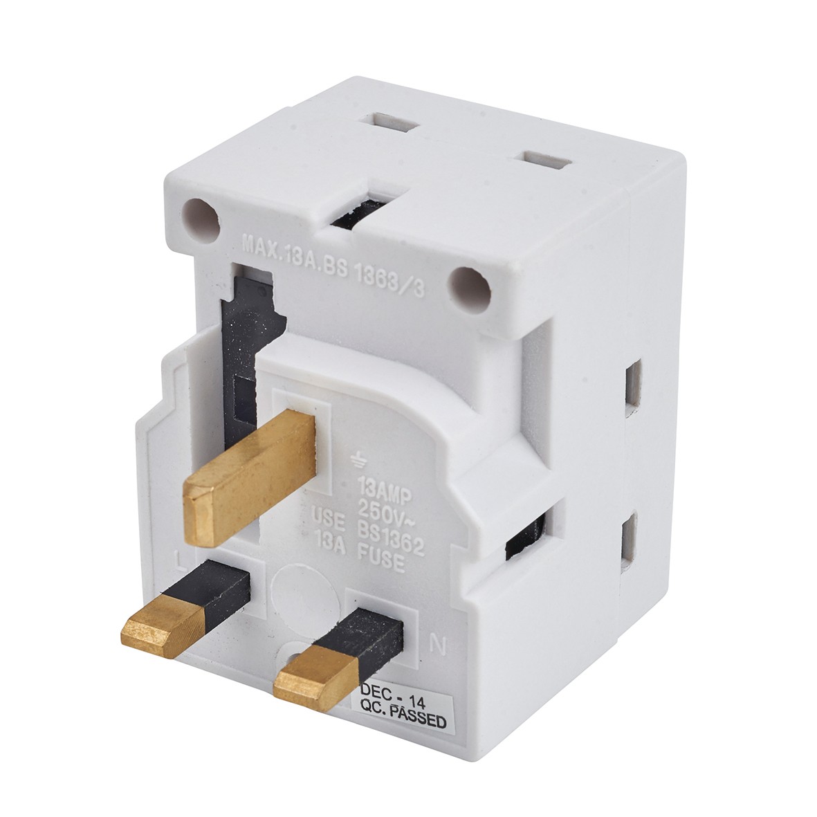 13A 3 Way Adaptor Fused 562405