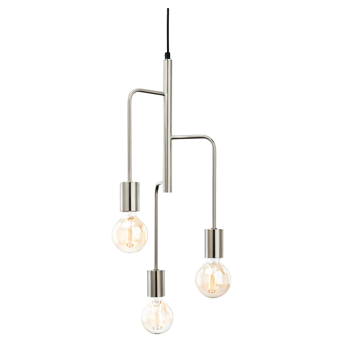 Altro Roxy 3 Light Ceiling Pendant - Brushed Steel 564270