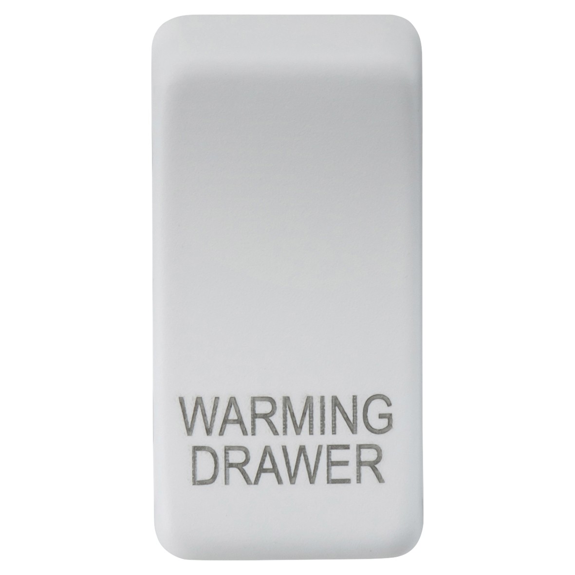 Knightsbridge Printed Grid Switch Rocker - Warming Drawer - Matt White 564296