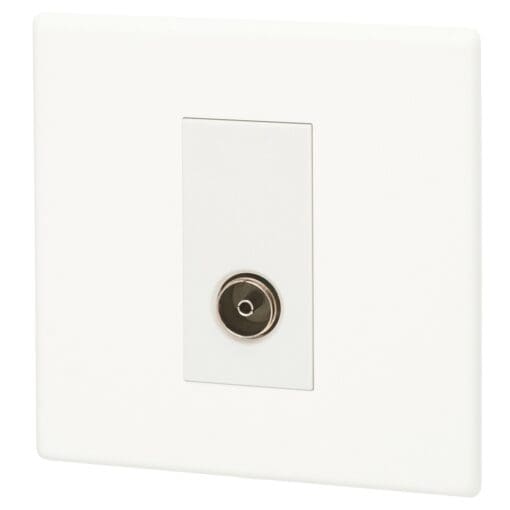 Hamilton Hartland G2 1 Gang Isolated TV 1in/1out - Matt White 569893