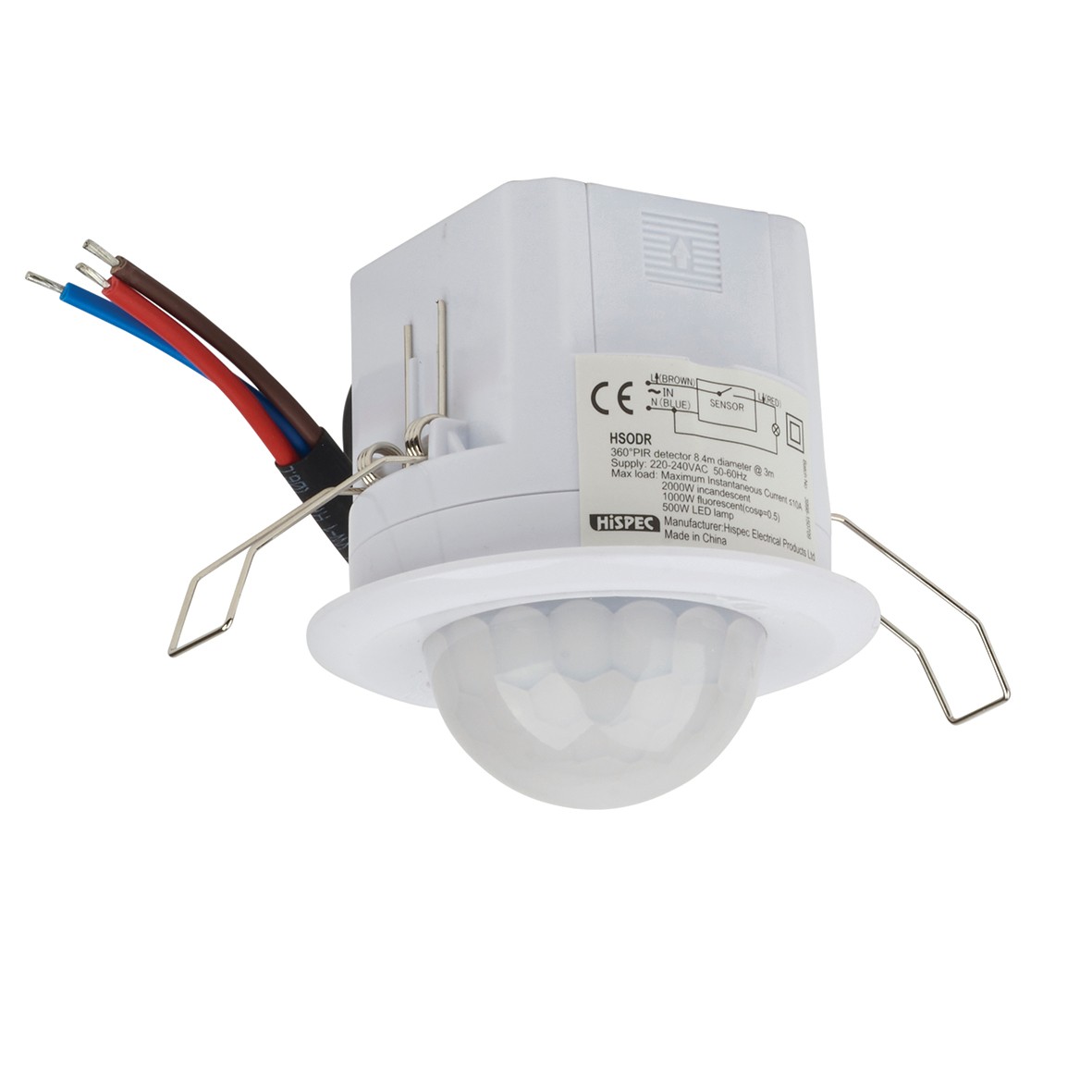 Recessed PIR Sensor 360 Degrees White 577327