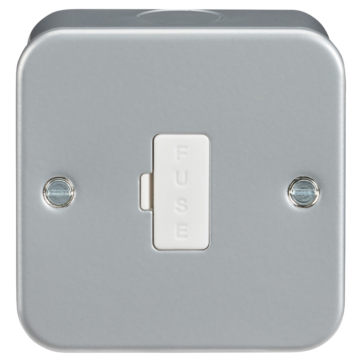 5x Knightsbridge 13A Metal Clad 1Gang Unswitch Fused Spur - Grey with W 578509