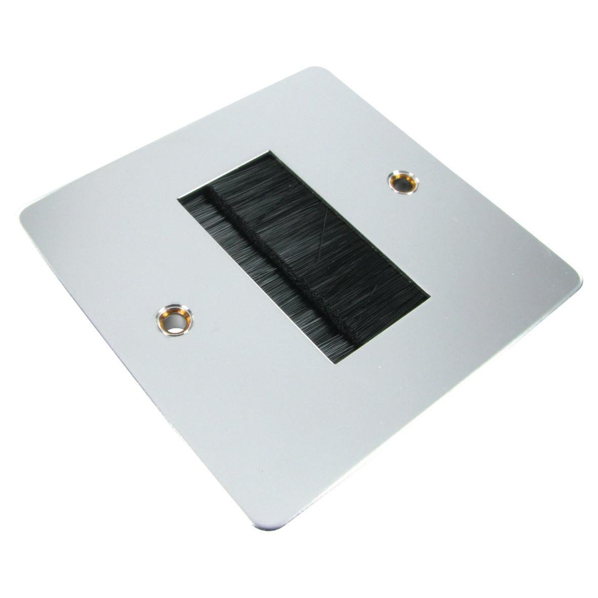 Brushed Wall plate Polished Chrome 581044