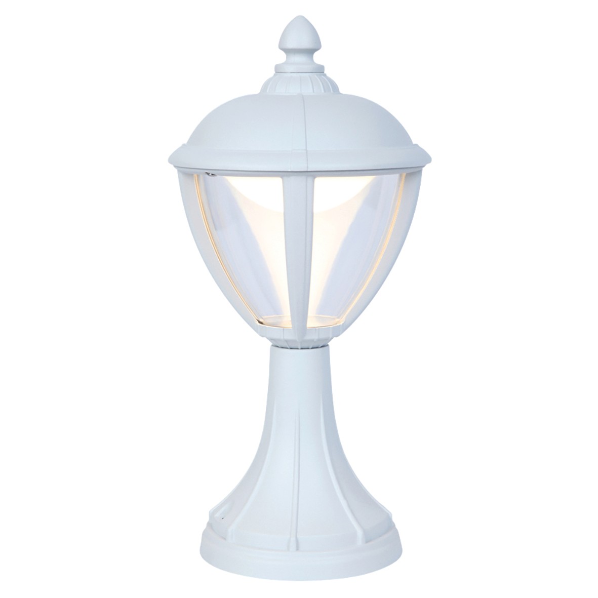 Lutec Unite Integrated LED Bollard Light 330lm IP44 - White - 3000K 583235