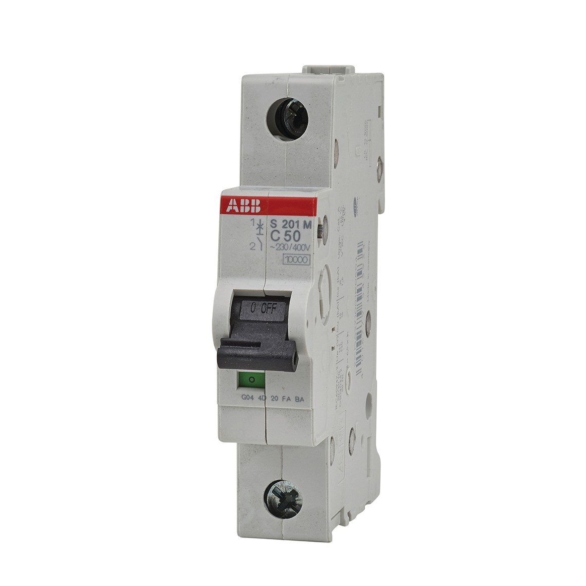 ABB 50A 10kA Single Pole Type C MCB 584168