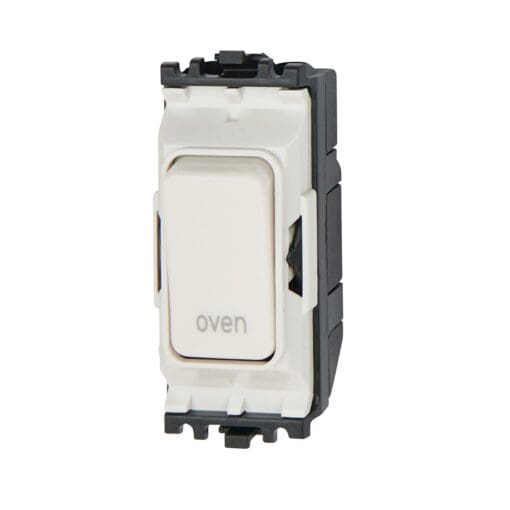 MK 20A Double Pole Printed Grid Switch - Oven - White 593134