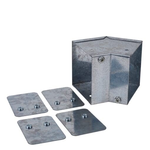 Galvanised Internal Square Bend - 45° - 75 x 75mm 595445