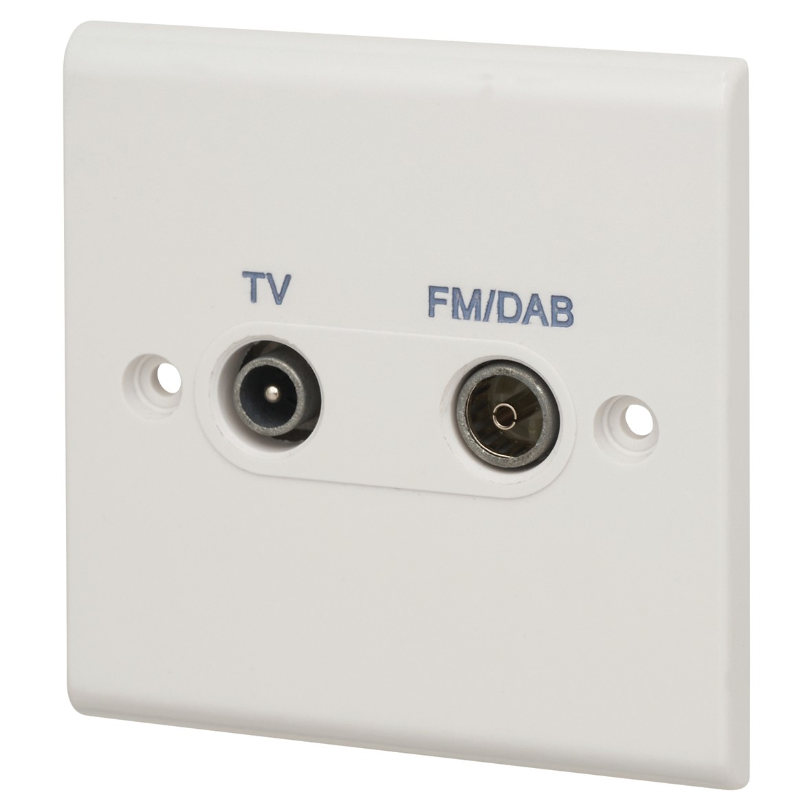 Deta 1 Gang TV/FM DAB Diplexer - White 595557