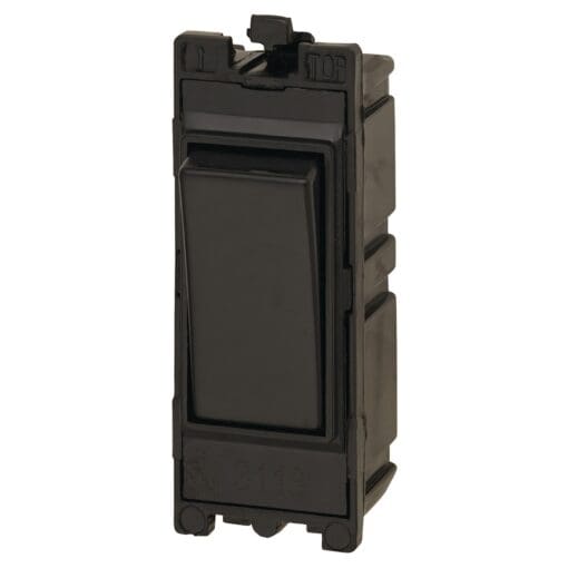 10x Contactum 1 Pole 2 Way 10AX Switch - Black 596896