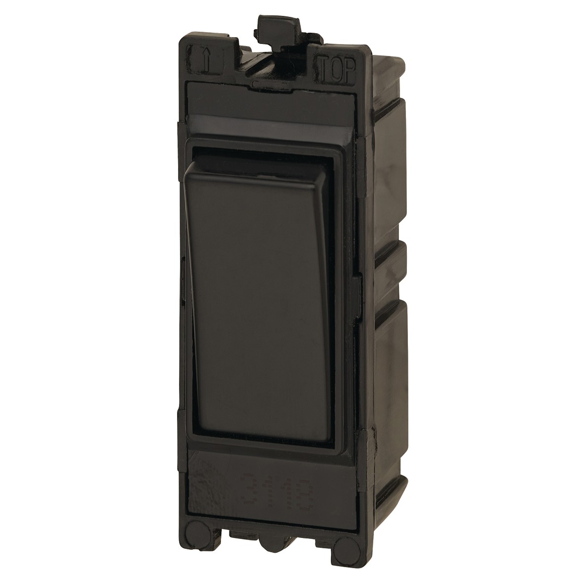 10x Contactum 1 Pole 2 Way 10AX Switch - Black 596896