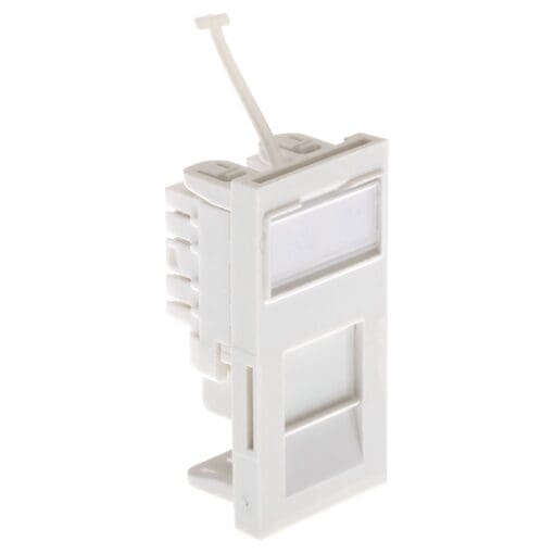 5x Low Profile Module Cat5e Euro Unshielded PCB White 599523